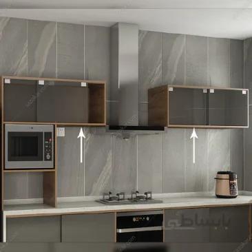 مکانیزم تاپ لاین TM2 دو درب توکار شیشه ای با عرض حداکثر 240 فانتونی مدل K523 ا Fantoni K523 Door Mechanism
