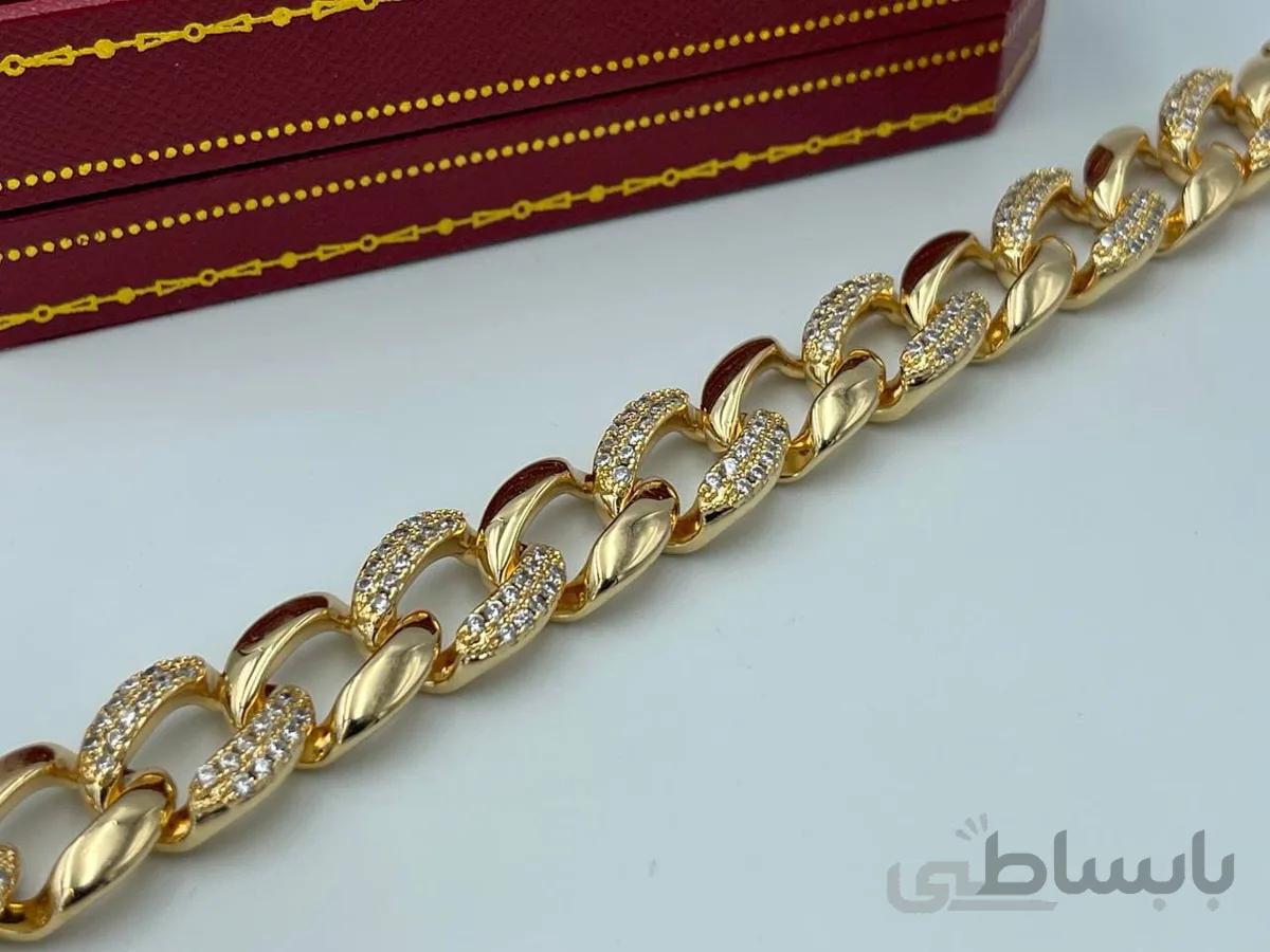 دستبند کارتیر نگین دار زنانه از برند ysx
