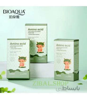 ماسک حبابی آمینو اسید بیوآکوا بسته 10 عددی BIOAQUA