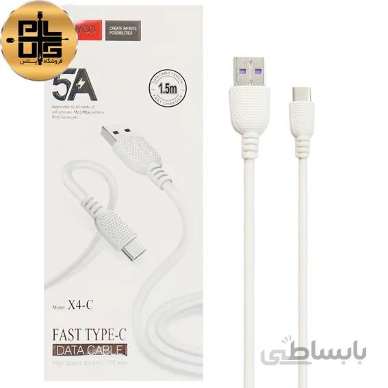 کابل تبدیل USB به USB-C ترانیو مدل X4-C طول 1 متر