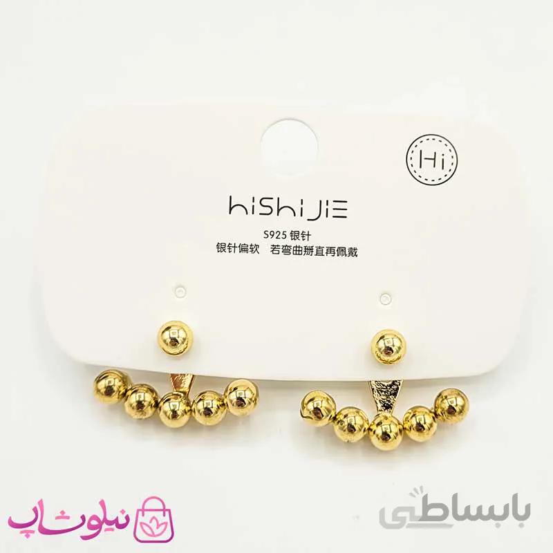 گوشواره دخترانه قایقی برند Hishijie