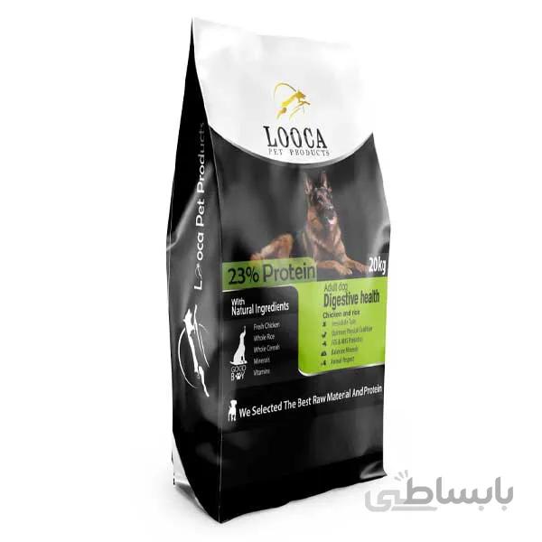 غذای خشک لوکا سگ بالغ مخصوص گوارش حساس حاوی گوشت مرغ و برنج 2 کیلوگرمی ا Looca Adult Dog Food Digestive Health with Chicken & Rice 2 KG