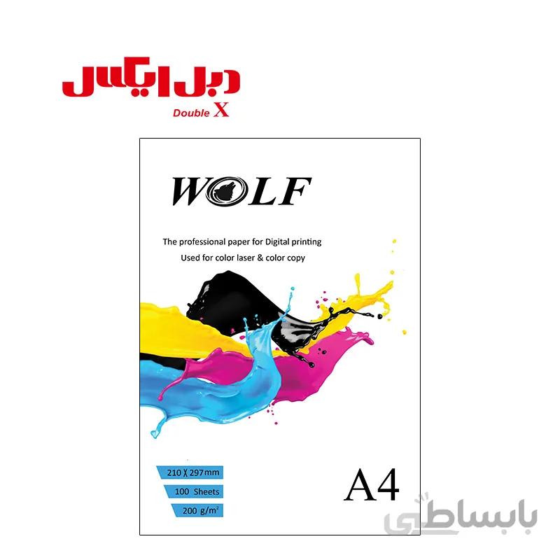 کاغذ لیزری عروسکی 200 گرم ولف سایز A4