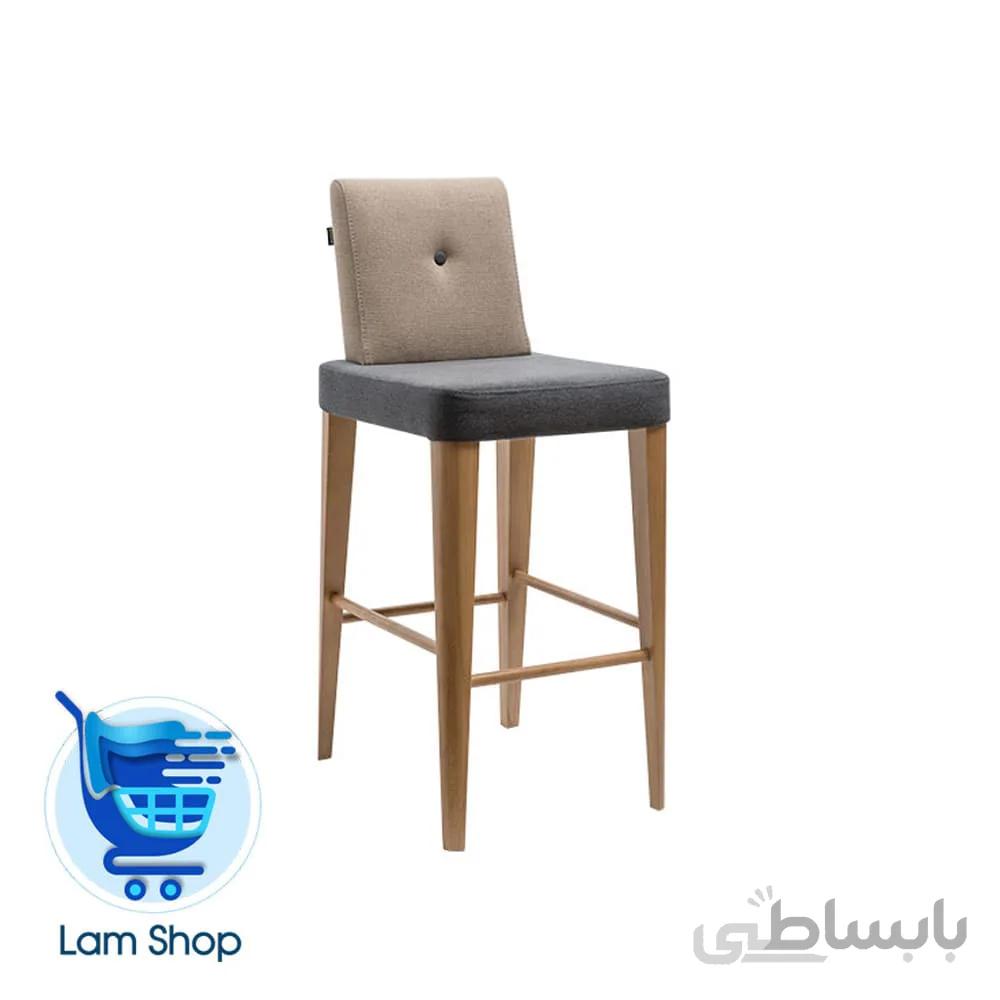 صندلی کانتر پونتو پایه چوبی F210B نظری