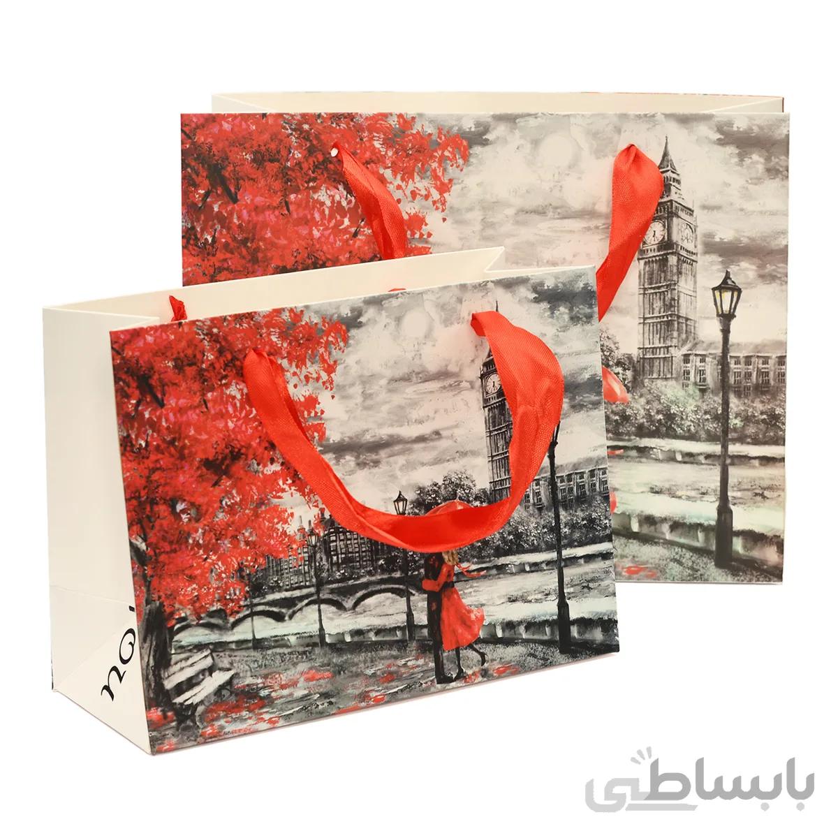 ساک دستی مقوایی طرح عشق