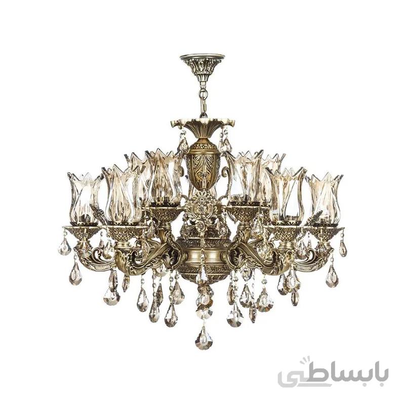 لوستر دایکاست ۱۰ شاخه چشمه نور مدل M3412/5-5-A