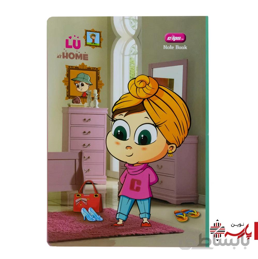 دفتر ته چسب فانتزی 50 برگ کد 0032 کلیپس [طرح:Lu at home]