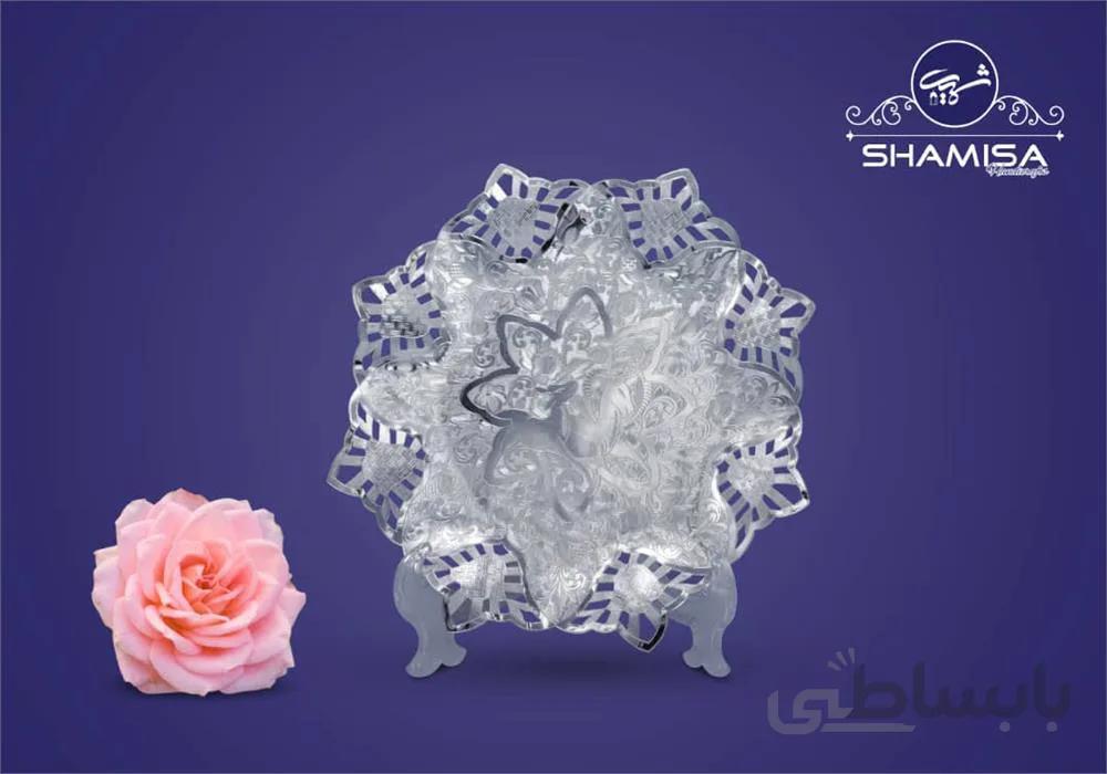 پیش دستی طرح آهو مس با ابکاری نقره قطر 16 سانتی متر ا Ago manually plot deer copper ابکاری silver diameter 16 cm