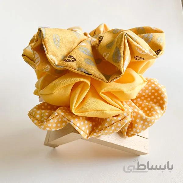 اسکرانچی ست پک 3 عددی خال خالی ا Scrunchies
