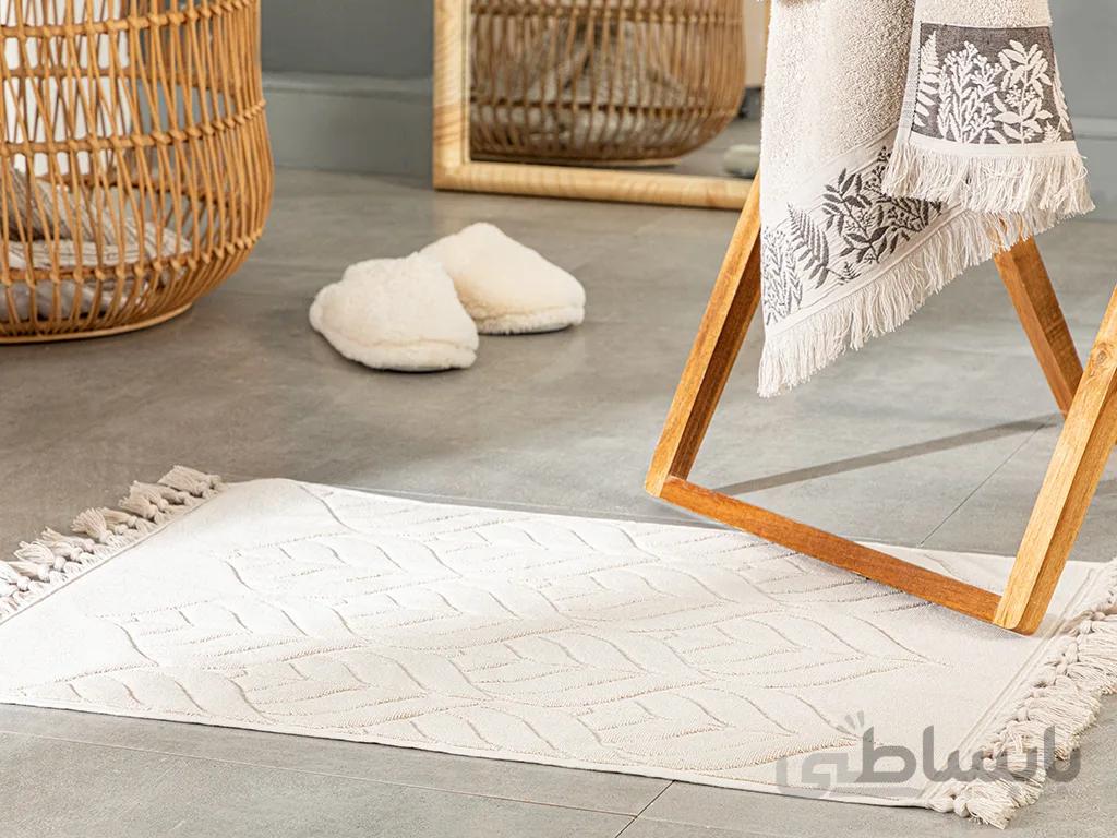 پادری حوله ای انگلیش هوم طرح Tasseled سایز ۵۰*۷۰ سانتی متر