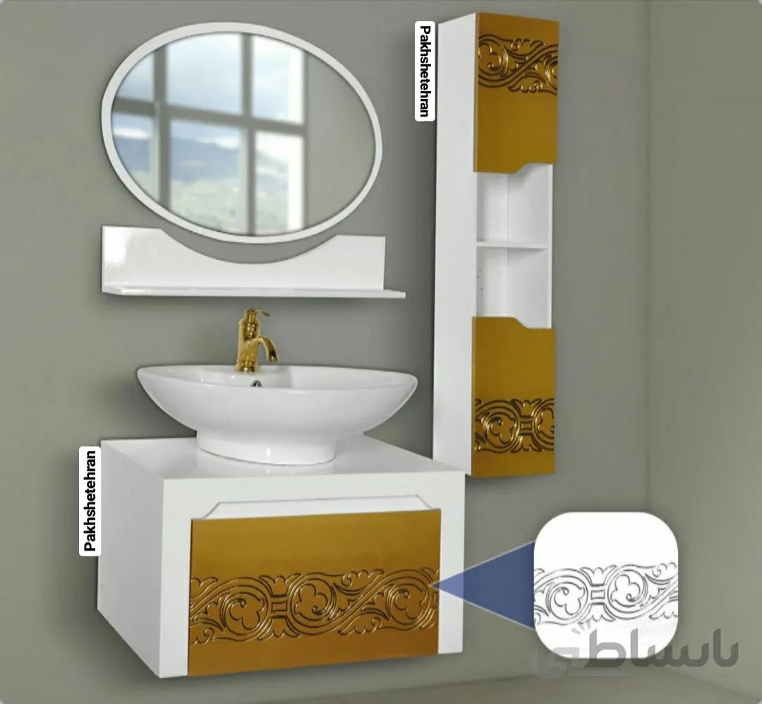 روشویی کابینت دار ID3000 طلایی 70 سانت ا روشویی کابینت دار ID3000 طلایی 70 سانت