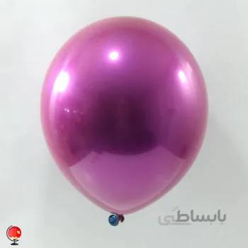 بادکنک کریستالی بنفش براق سایز 12 اینچ