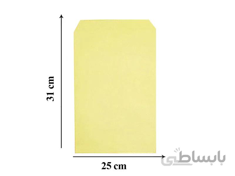 پاکت A4 زرد کاتالوگی سایز 25×31 سانتیمتر