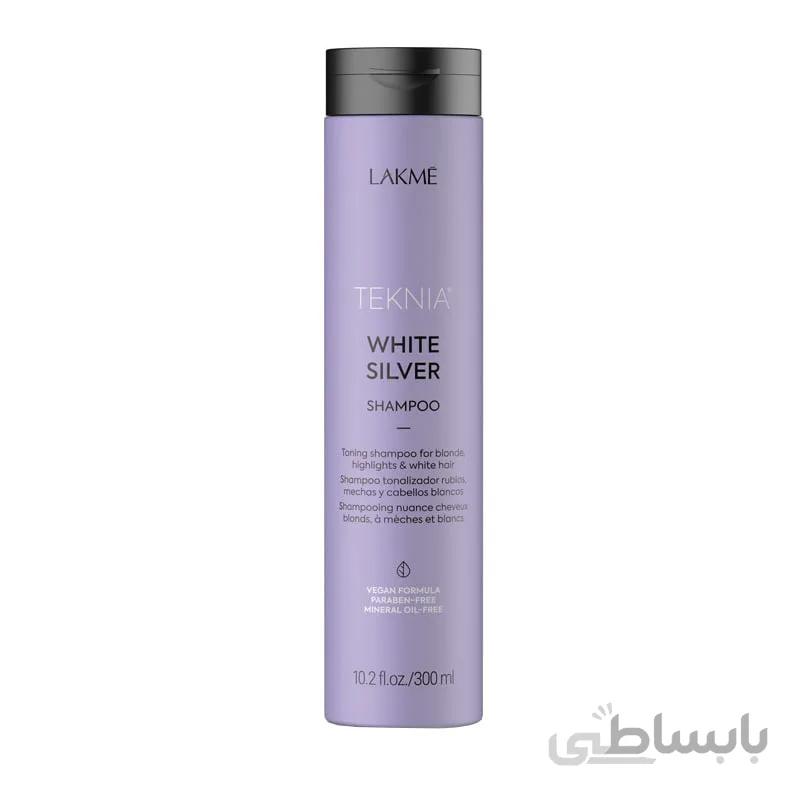شامپو ضد زردی مو تکنیا لاکمه Lakme Teknia White Silver Shampoo 300ml