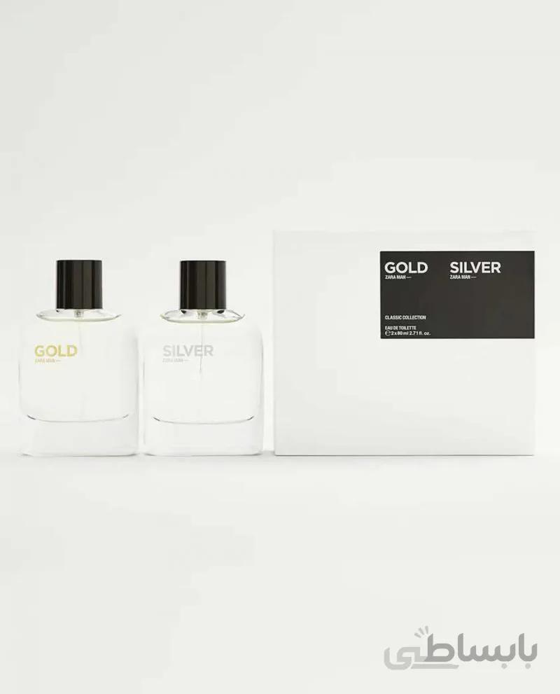 عطر مردانه پک سیلور و گلد SILVER + GOLD  ( 80 میلی لیتر + 80 میلی لیتر )