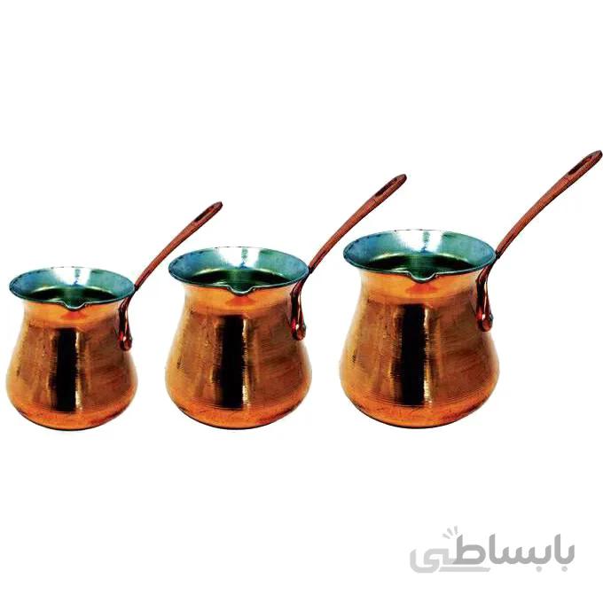 سرویس سه پارچه قهوه جوش مسی کد C-64