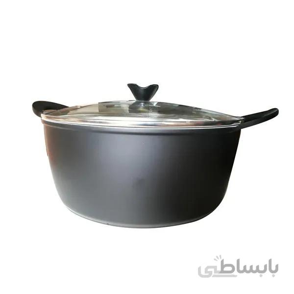 قابلمه چدن و گرانیت نچسب ویستا تک مشکی سایز 32 – آسون بخر