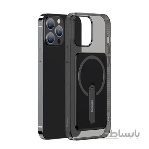 قاب محافظ مگنتی بیسوس آیفون Apple iPhone 13 Pro Baseus Magnetic Phone Case ARCX000202 استند دار