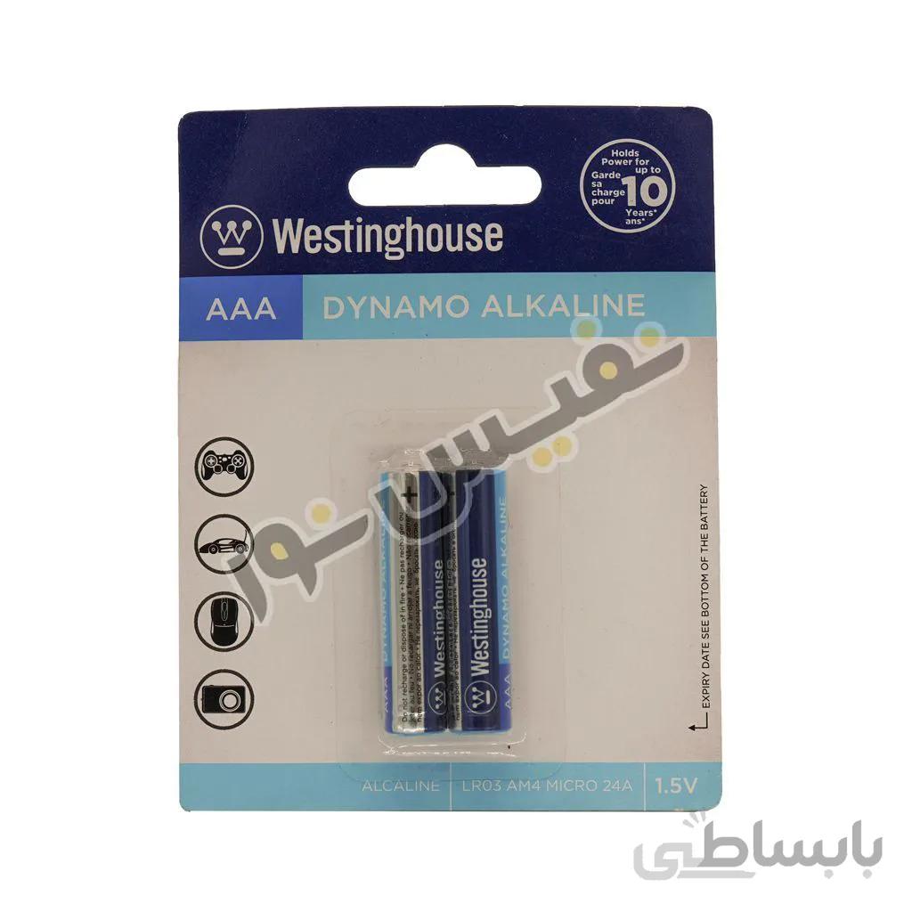 باتری نیم قلمی وستینگهاوس مدل dynamo alkaline بسته 2 عددی