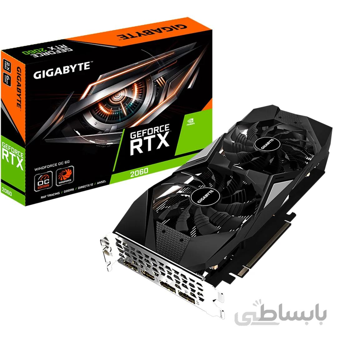 کارت گرافیک گیگابایت RTX2060 WINDFORCE OC 6G ا Gigabyte GeForce RTX 2060 WINDFORCE OC 6G rev. 2.0 Graphic Card
