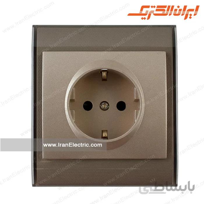 پریز برق ارتدار ایران قهوه ای بژ