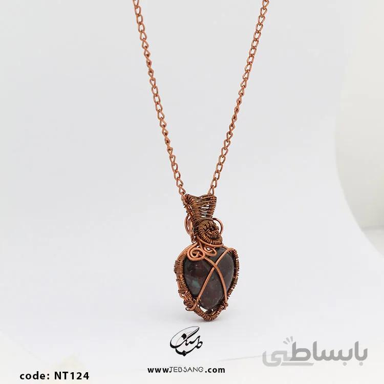 گردنبند زنانه سنگ عقیق NT-124