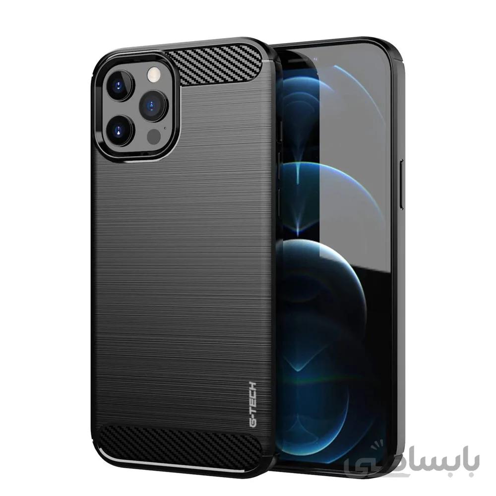 کاور جیتک مدل Rugged Carbon مناسب iphone 12 Pro Max