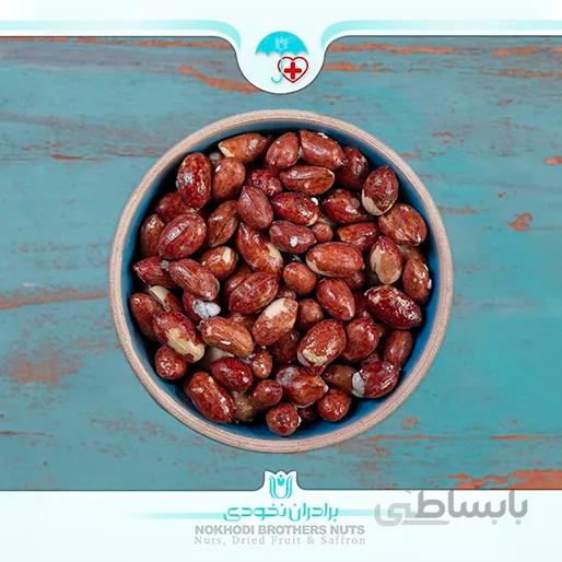 مغز بادام زمینی لعابی