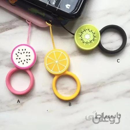 بند آویز انگشتی سیلیکونی موبایل طرح میوه