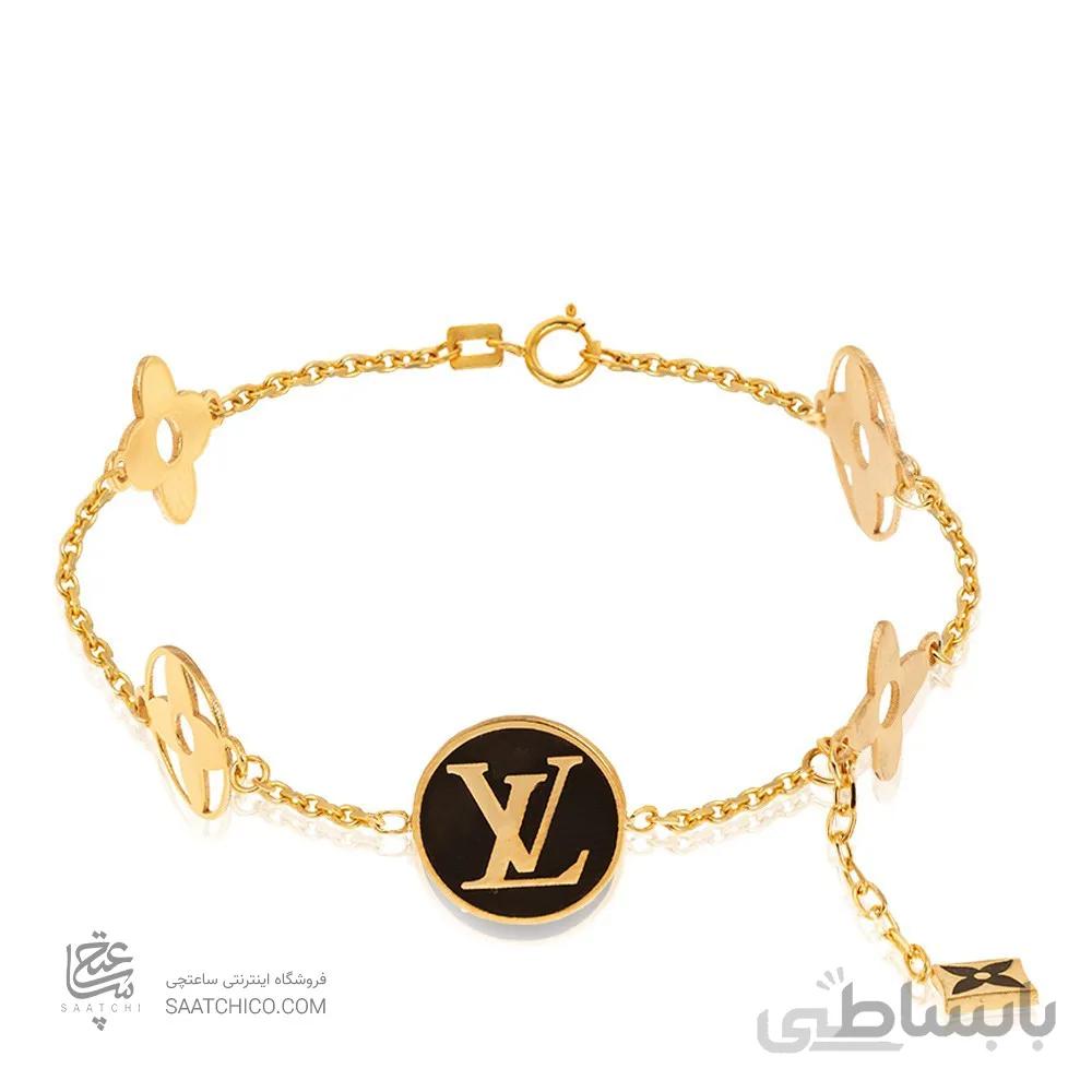 دستبند طلا طرح لویی ویتون کد CB421