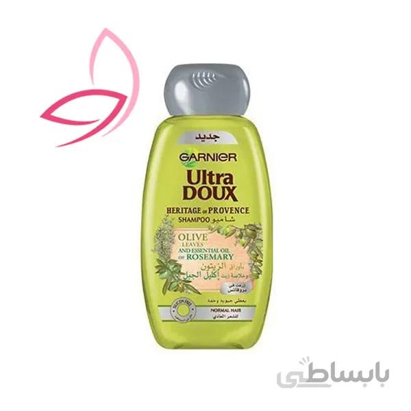 شامپومغذی وترمیم کننده زیتون گارنیه اولترادوکس Garnier Ultra Doux Olive حجم ۷۰۰ میلی لیتر