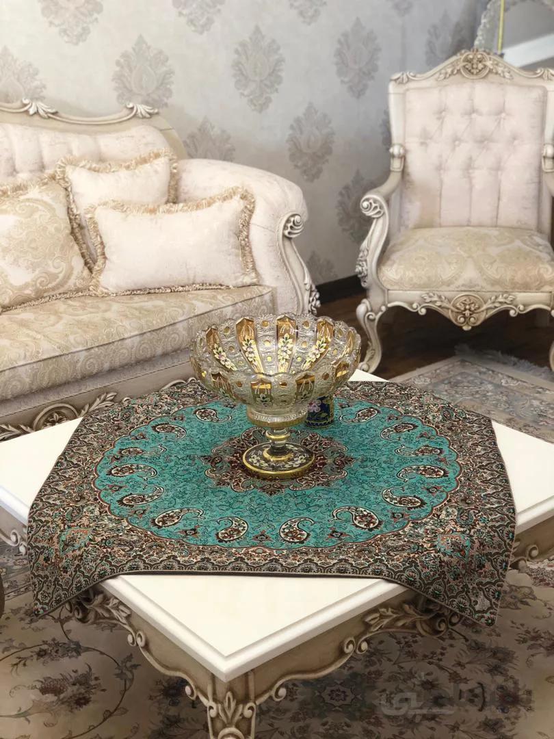رومیزی ۱×۱ ترمه سنتی یزد ا romizi terme sonati