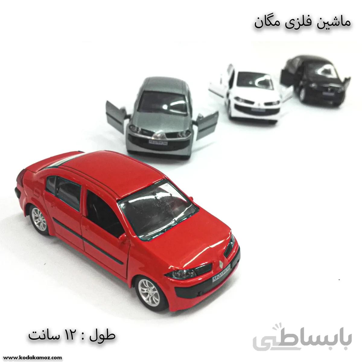 ماشین فلزی رنو مگان (JS1036) قرمز