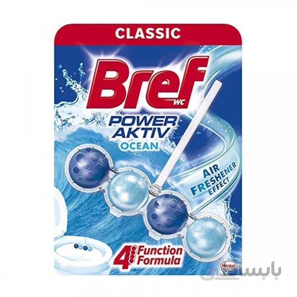 خوشبو کننده توپی برف برای توالت فرنگی تکی با رایحه اقیانوسی Brefضد عفونی کننده و خوشبو کننده توپی برف برای توالت فرنگی Bref
