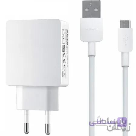شارژر دیوارى ٢ آمپر اصلى همراه کابل هواوى گوشى Huawei Y7 prime 2018
