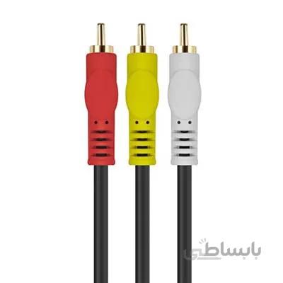 کابل صدا و تصویر 3 به 3 تسکو مدل TC 12 به طول 1.4 متر