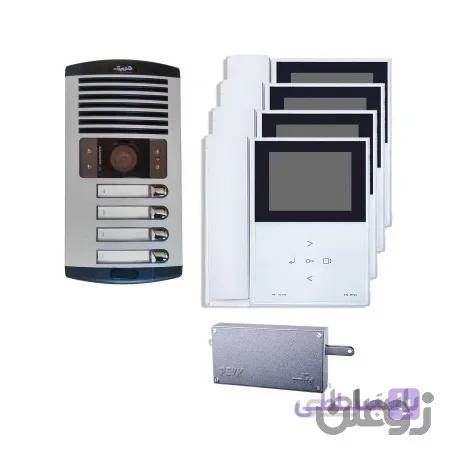 پکیج 4 واحدی کامل آیفون تصویری الکتروپیک 592 / 1086 سفید