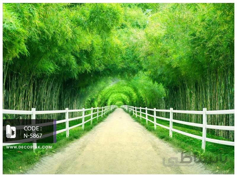 پوستر دیواری جنگل و نرده کد N-5867