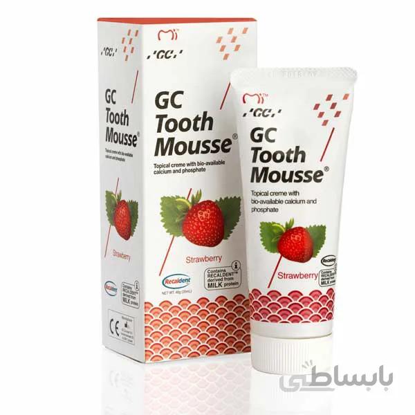 ماسک ضد پوسیدگی دندان با طعم توت فرنگی GC TOOTH MOUSSE