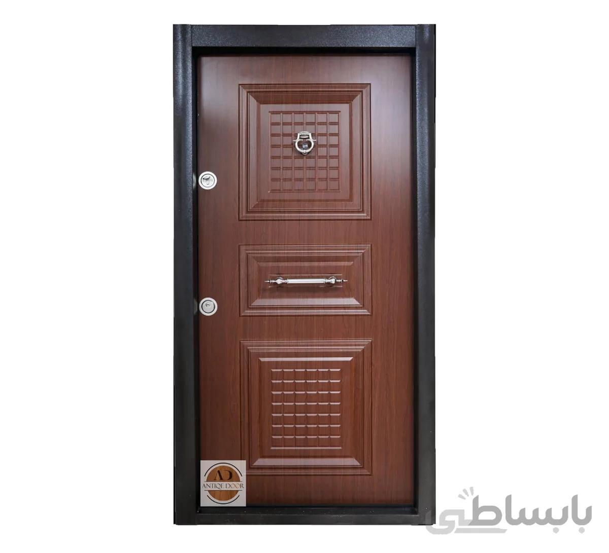 درب ضد سرقت سه قاب برجسته - 105*210 / راست بازشو