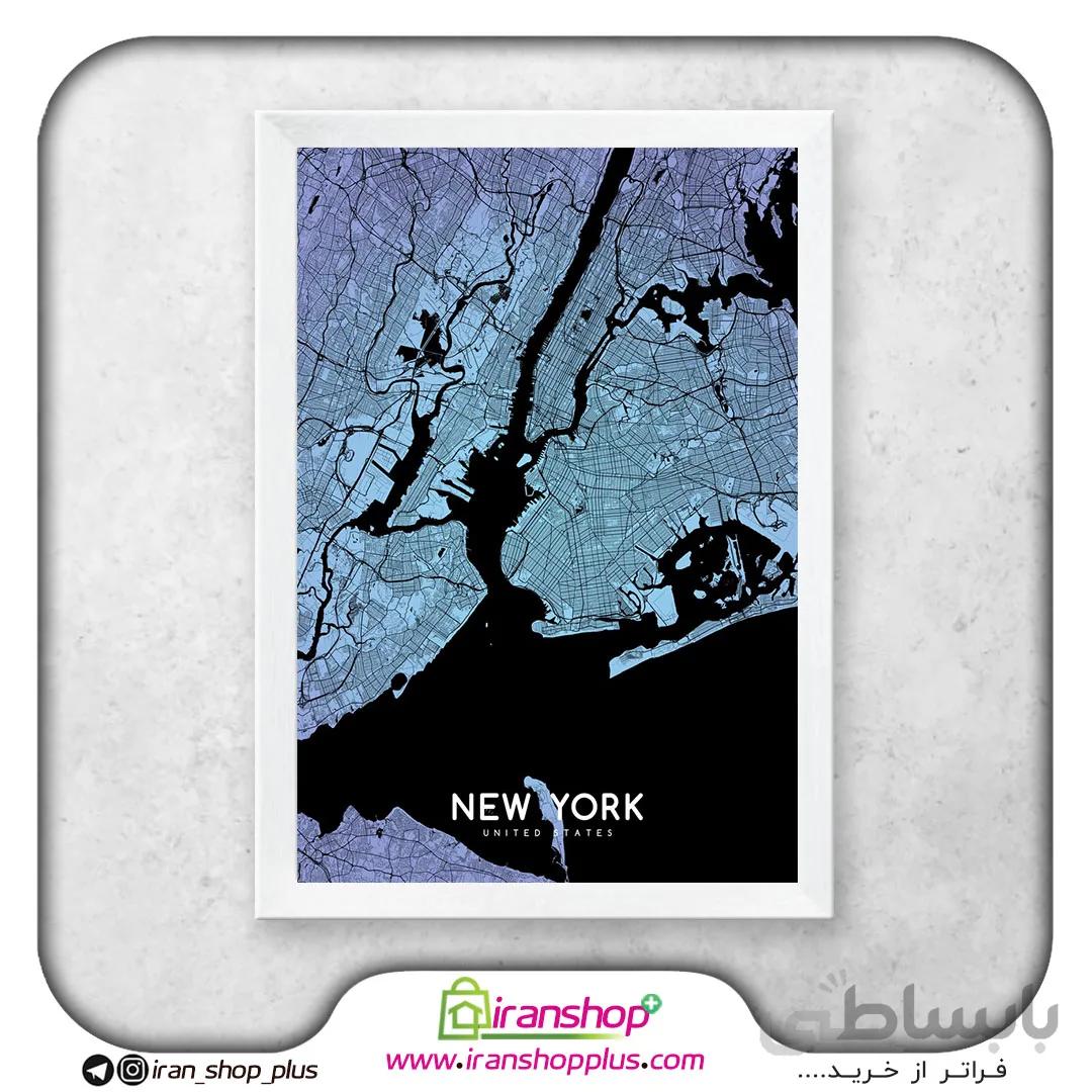 تابلو نقشه شهر نیویورک با تم Mapsies Maps کد Mm1