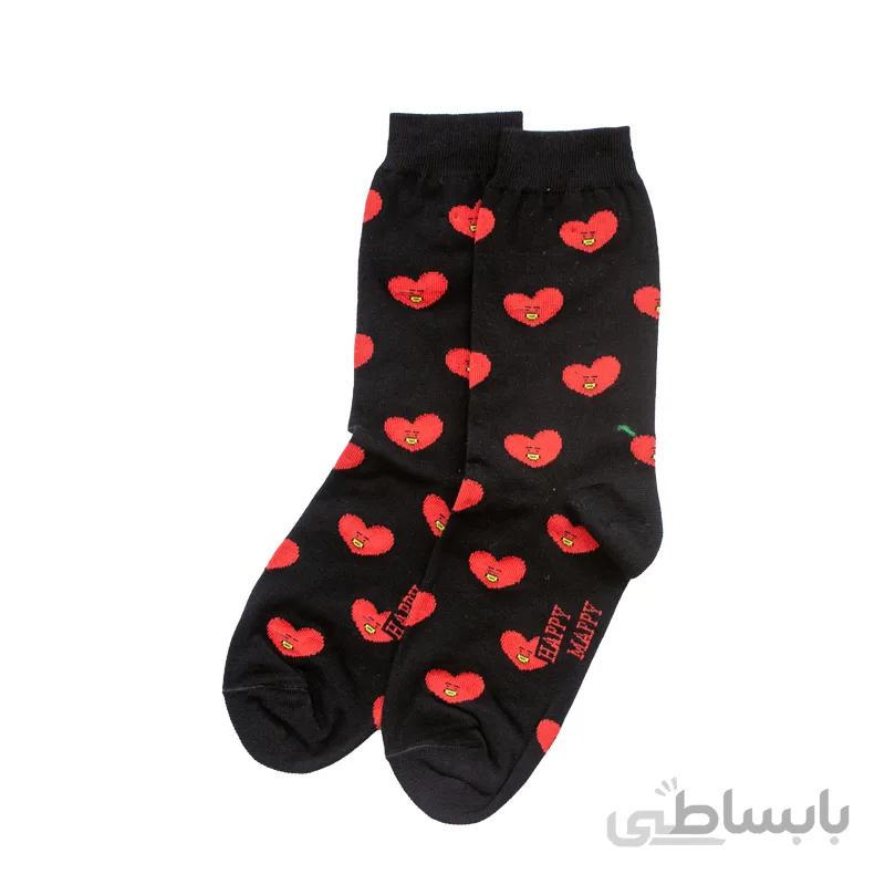 جوراب ساقدار قلب بی تی اس بوم