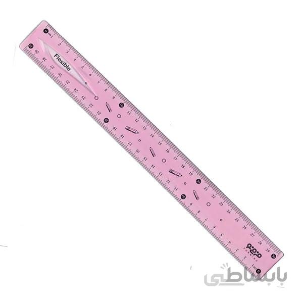خط کش ۳۰ سانت ژله ای قرمز