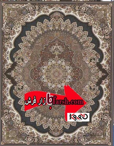 فرش کاشان طرح 700 شانه ارکیده گردویی