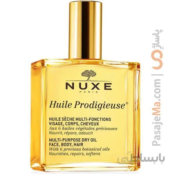 روغن چندکاره نوکس سری Prodigieuse حجم 100 میل ا Nuxe Prodigieuse Gold Multi Usage Oil 100ml