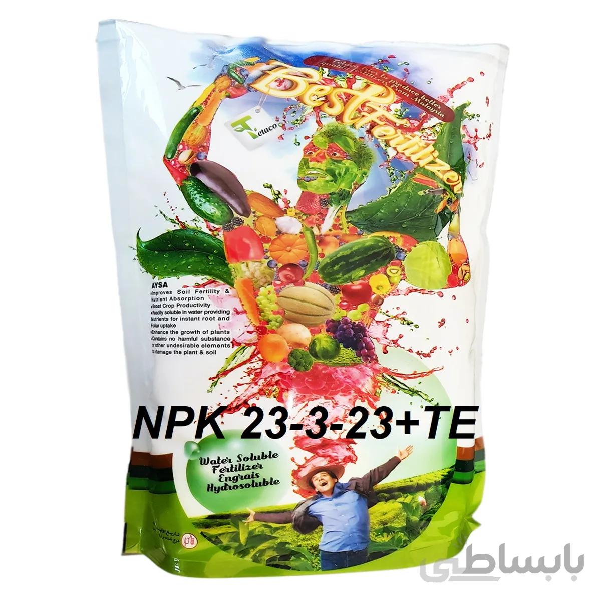 کود NPK 23-3-23 تتاکو برند AYSA وزن 1 کیلوگرم