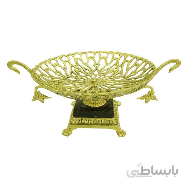 شیرینی خوری برنزی طرح پایه سنگی کد ۱۰۵۲