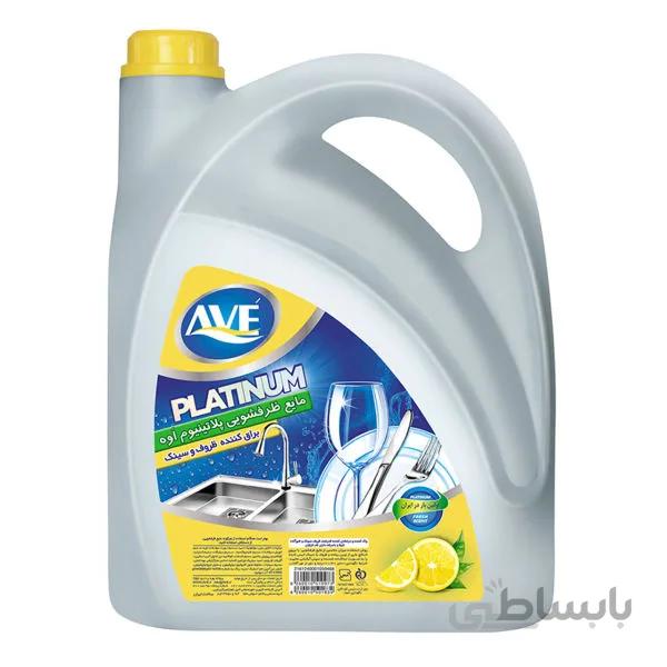 مایع ظرفشویی 3.75 لیتری پلاتینیوم با رایحه لیمو اوه کارتن 4 عددی