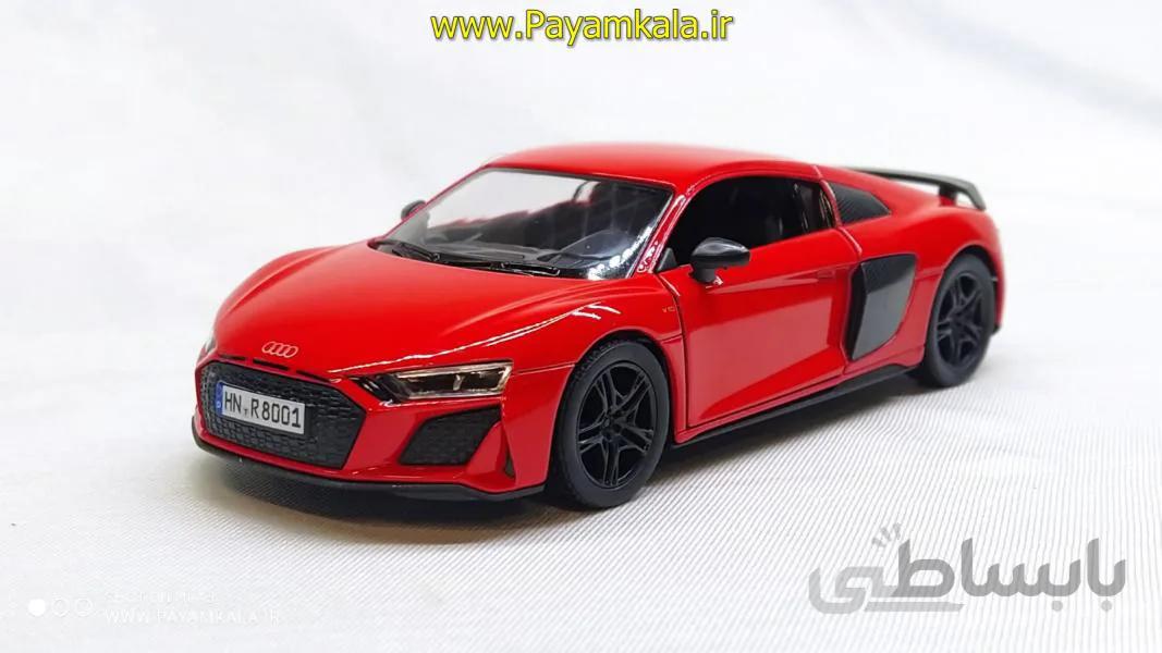 ماشین فلزی آئودی (AUDI R8 COUPE KINSMART) قرمز