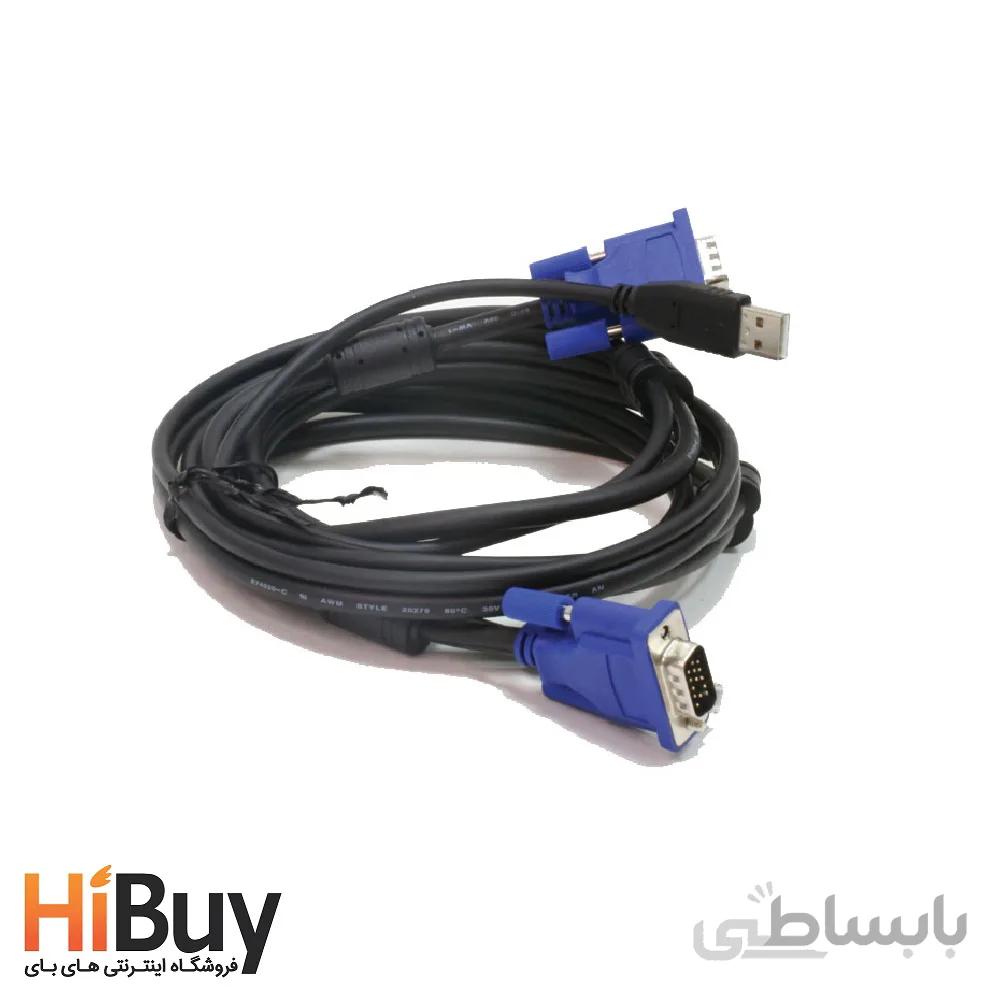 کابل 1.8 متری KVM دی لینک مدل DKVM CU ا D-Link DKVM-CU 180 CM 2 in 1 USB KVM Cable